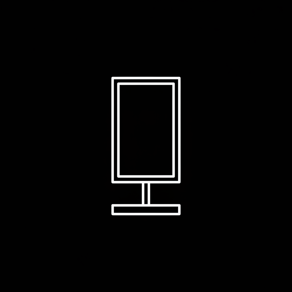 Display stand icon