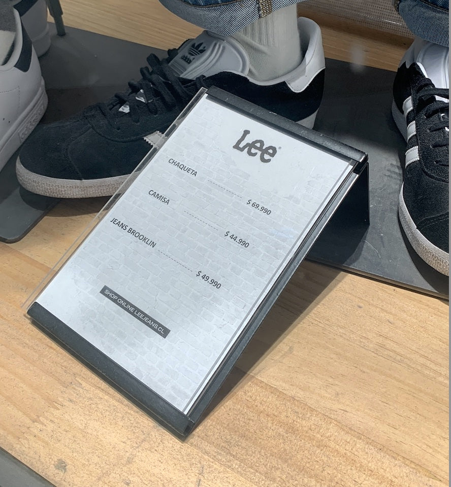 Porta Precio Vitrinas